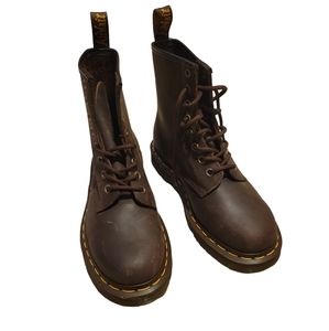 Dr. Martens Brown Boots 11822 Men's Size 5, Ladies 6 Brown, New Doc Lace Up